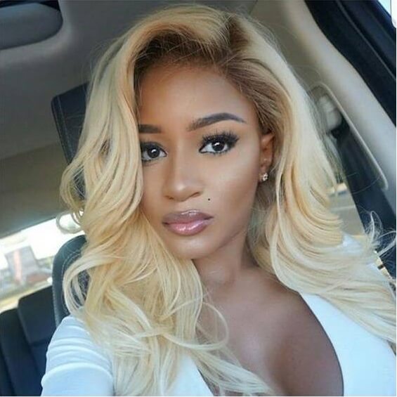 blonde lace front wig